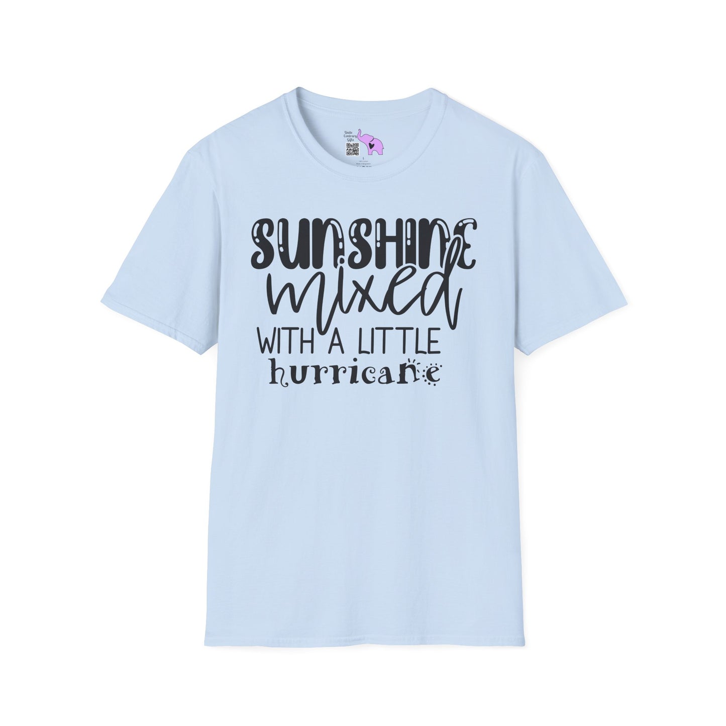 Sunshine Mixed With A Little Hurricane Adult T-shirt