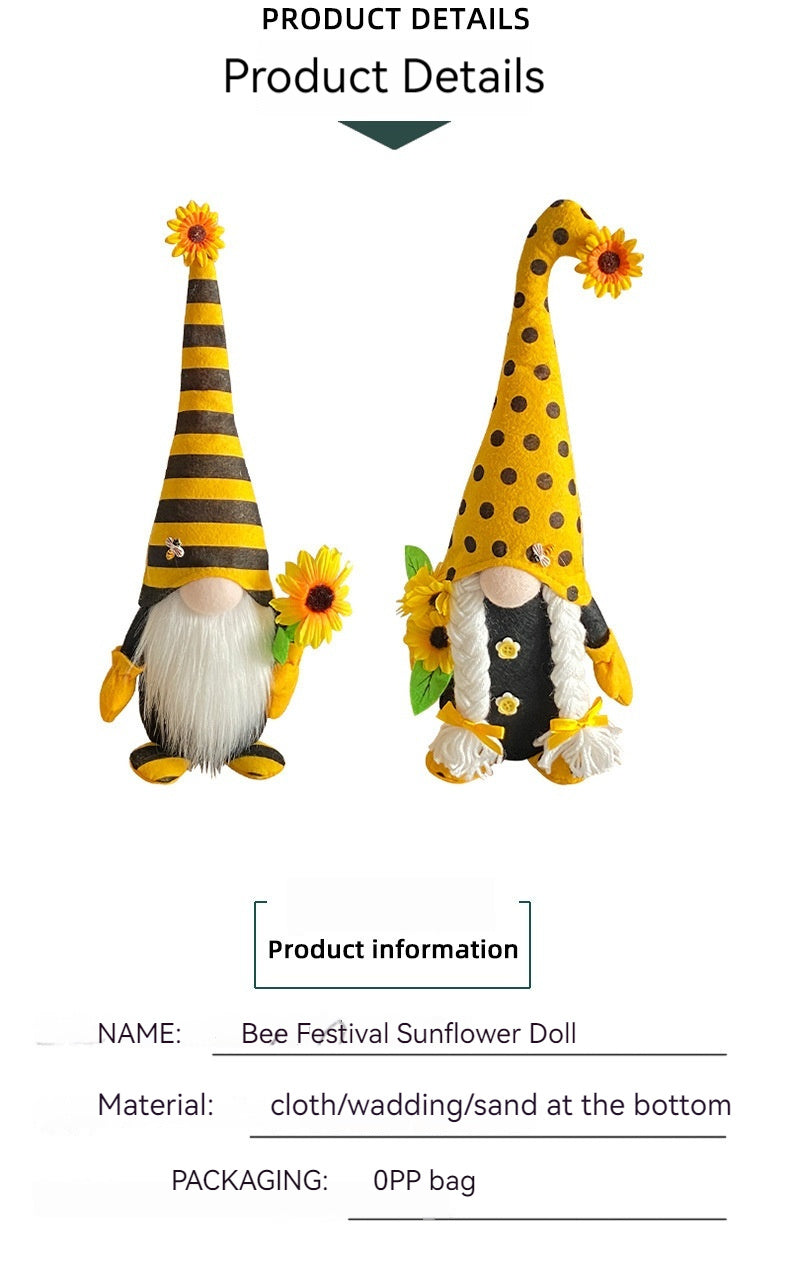 Bee & Sunflower Indoor Gnomes