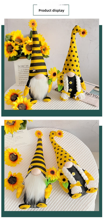 Bee & Sunflower Indoor Gnomes