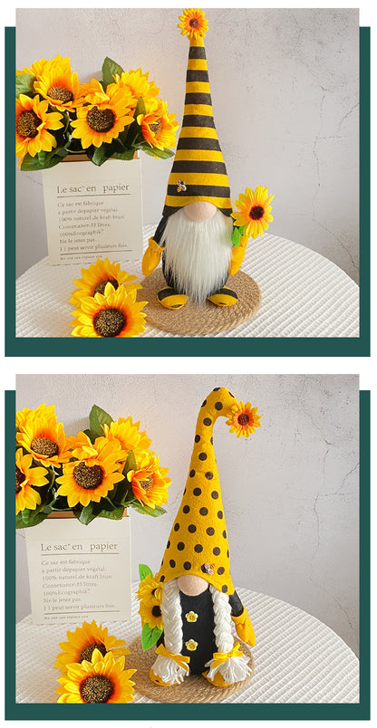 Bee & Sunflower Indoor Gnomes