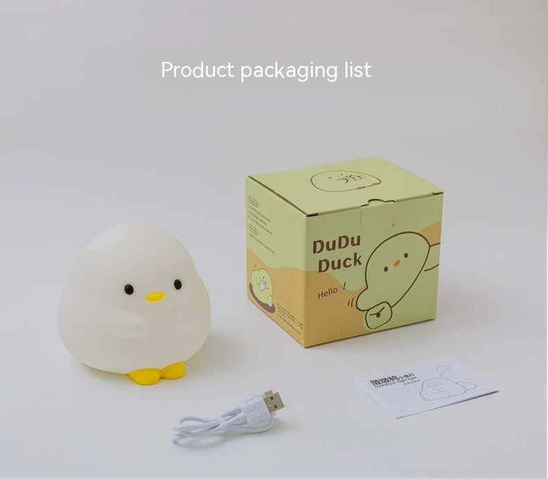 Adorable Soft Silicone Duck Nightlight