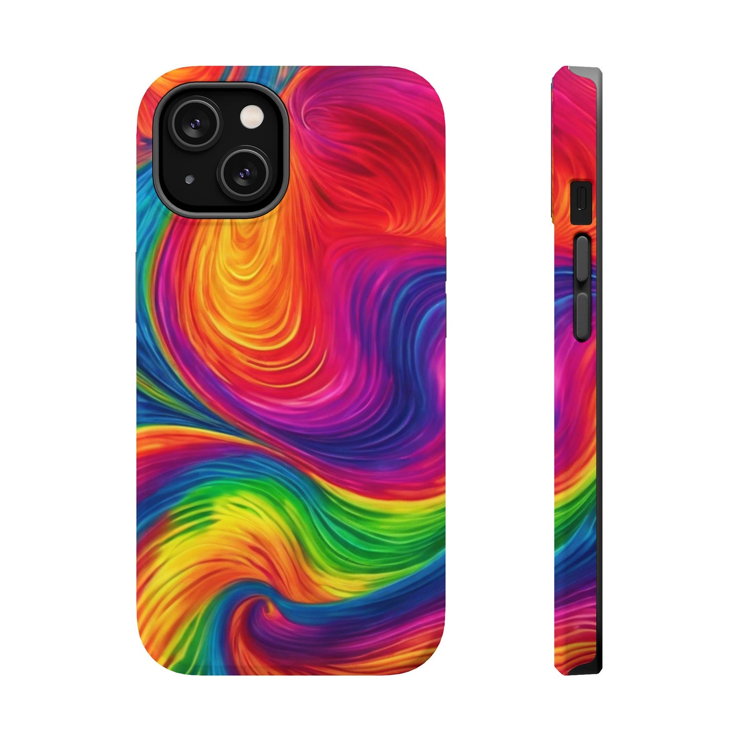 Tie Dye Color Swirl MagSafe® Compatible Tough Case for iPhone