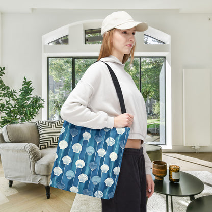 Oceanline Shells Canvas Tote Bag