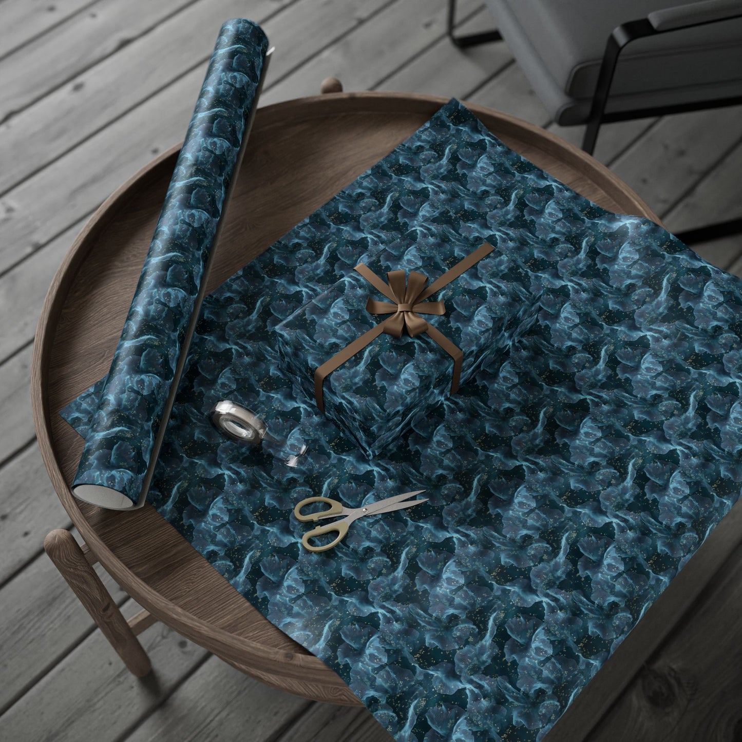 Midnight Sheer & Lace Wrapping Paper