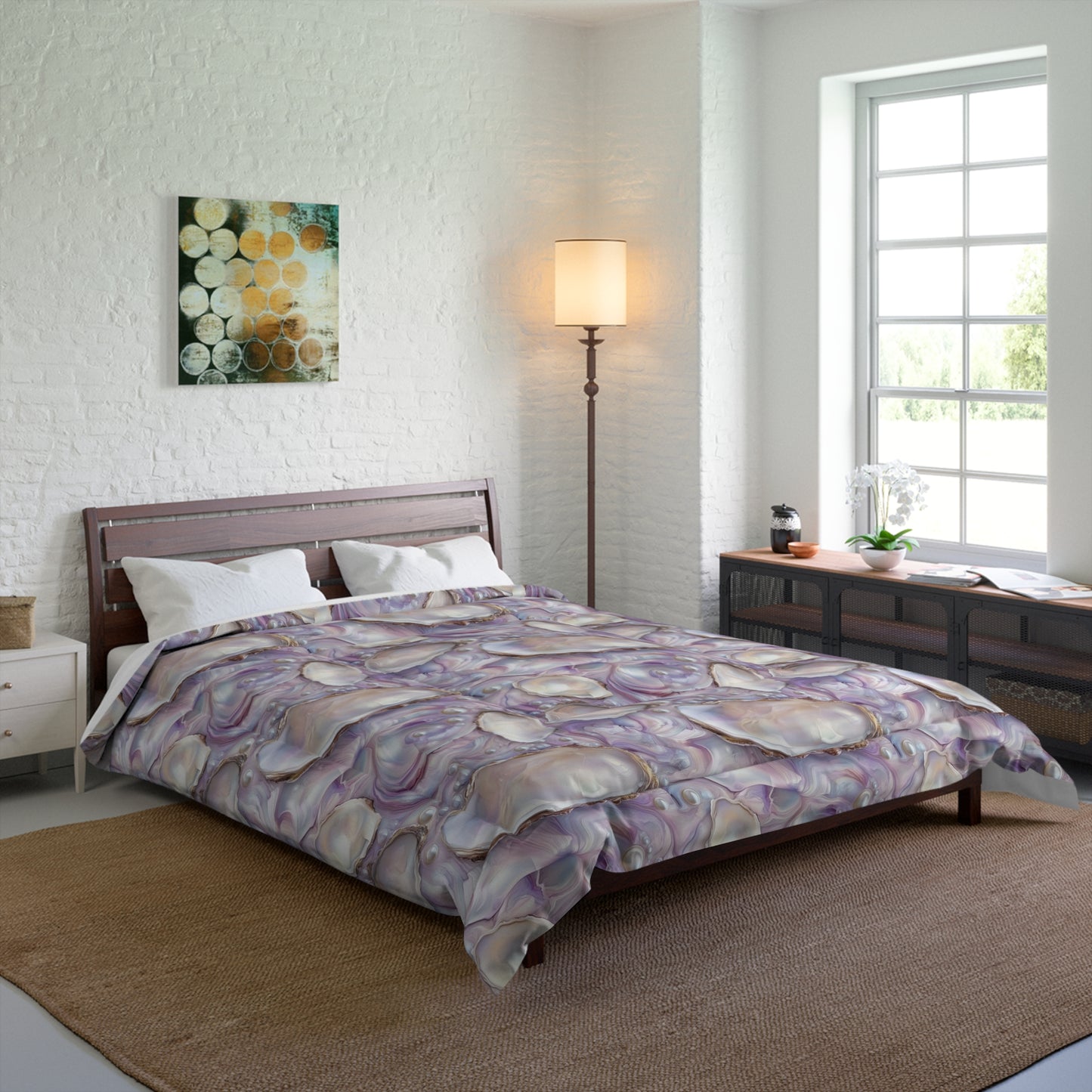 Purple Opalescent Dreams Basic Bedding Set