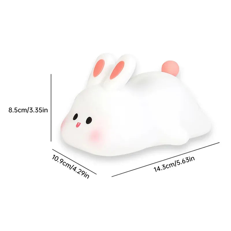 Bunny Rabbit Silicone LED Night Light Touch Sensor