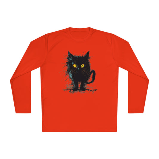 Black Kitten Adult Long Sleeve Tee