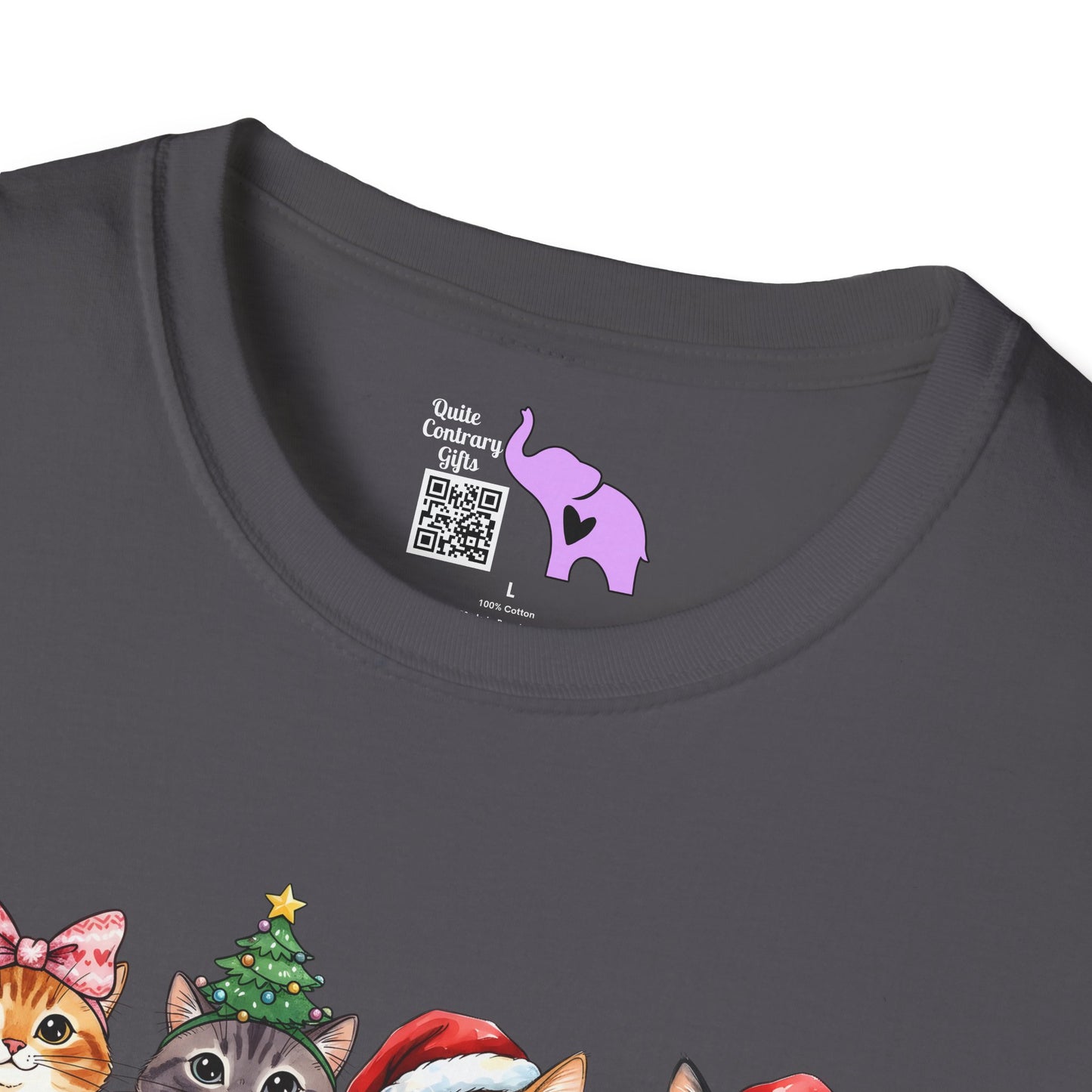 Meowy Christmas Crew Adult T-shirt
