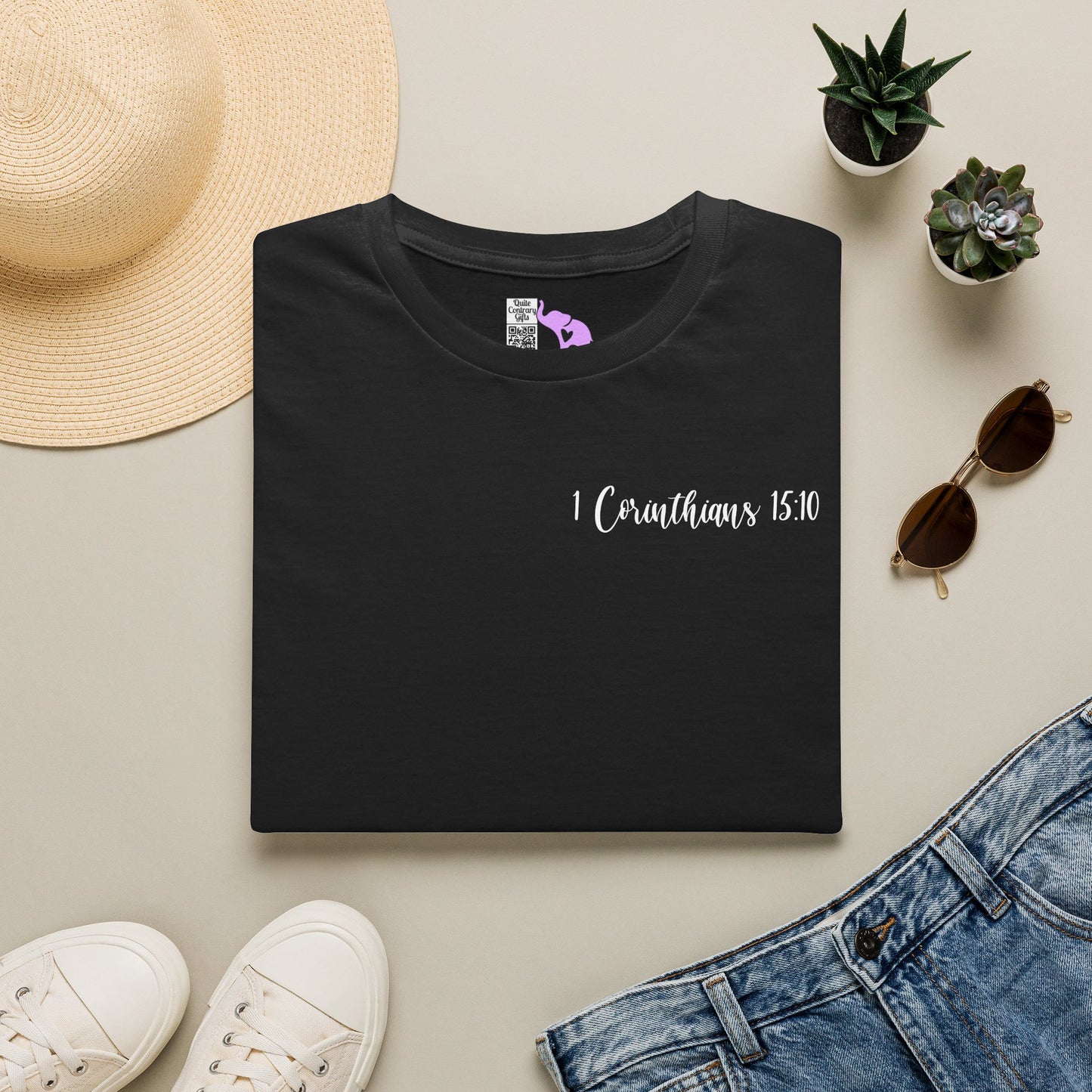 ""Try Jesus Not Me 1 Corinthians 15:10 Adult T-shirt