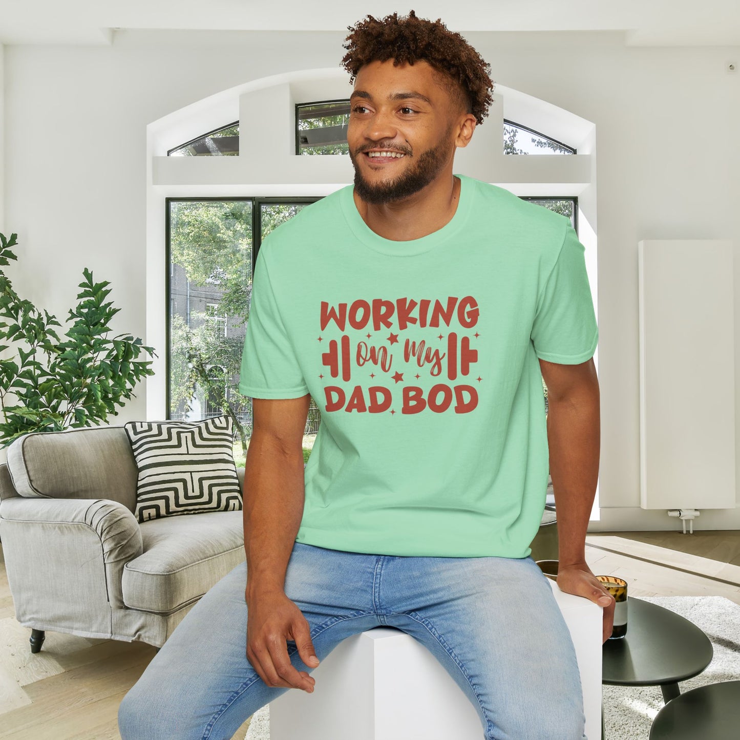 Working On My Dad Bod Adult T-shirt