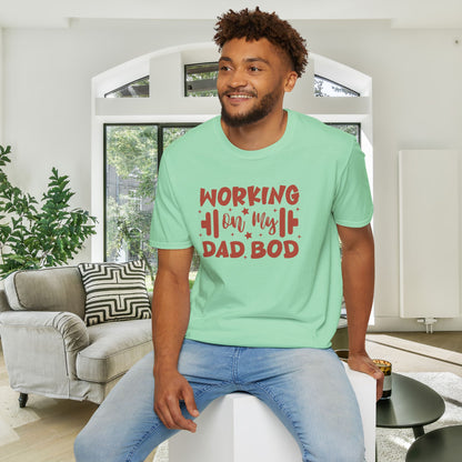Working On My Dad Bod Adult T-shirt