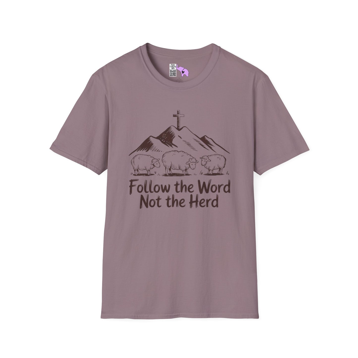 Follow The Word Not The Herd Adult T-shirt