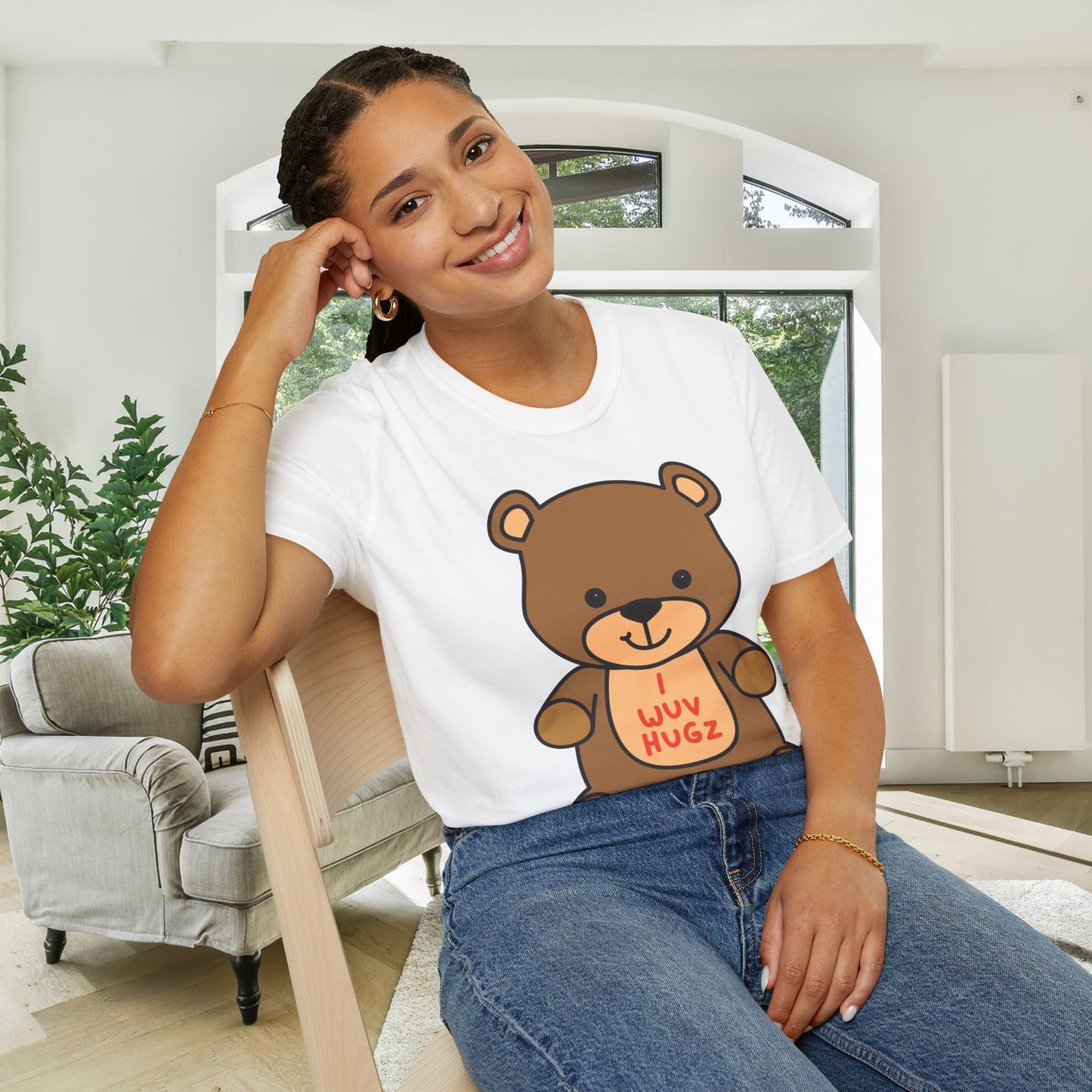 I Wuv Hugz (Supernatural) Adult T-shirt