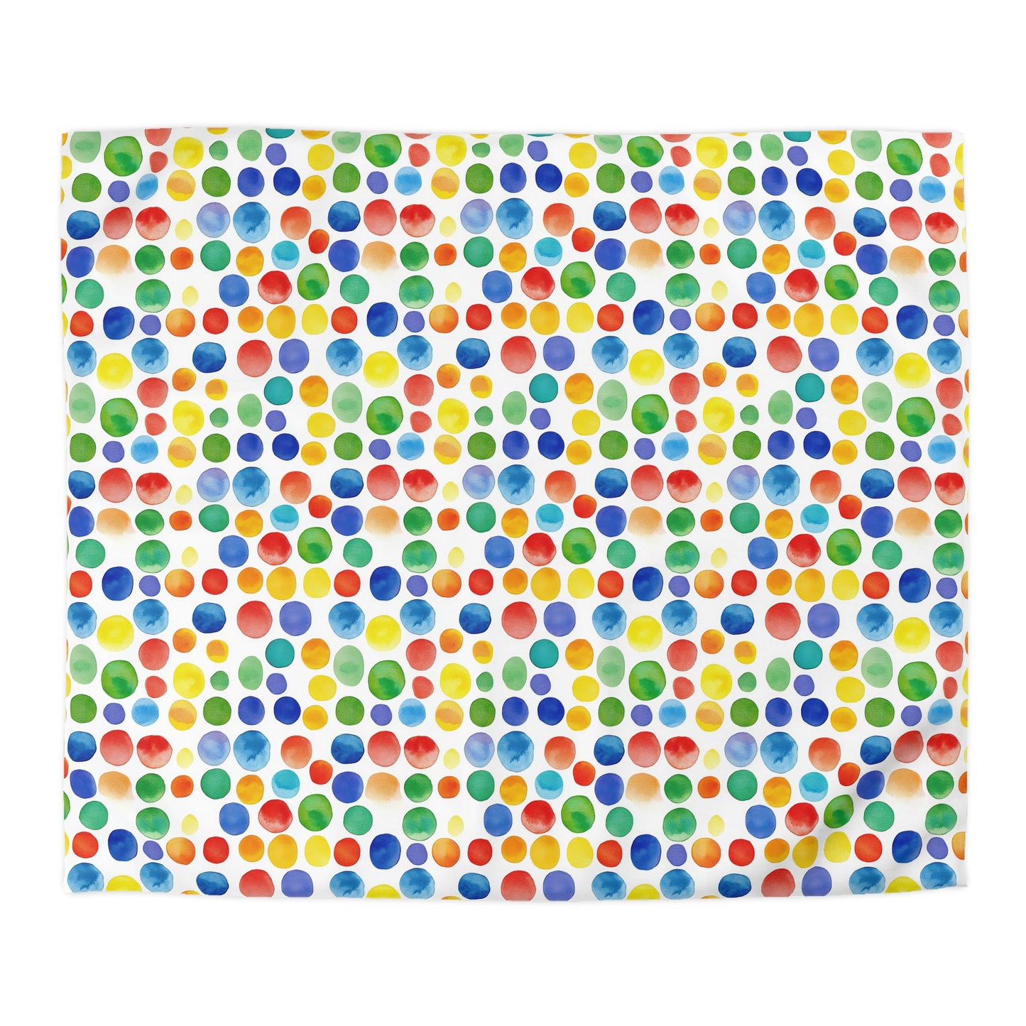 Colorful Polka Dots Microfiber Duvet Cover