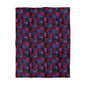 Velvet Mosaic Print Microfiber Duvet Cover