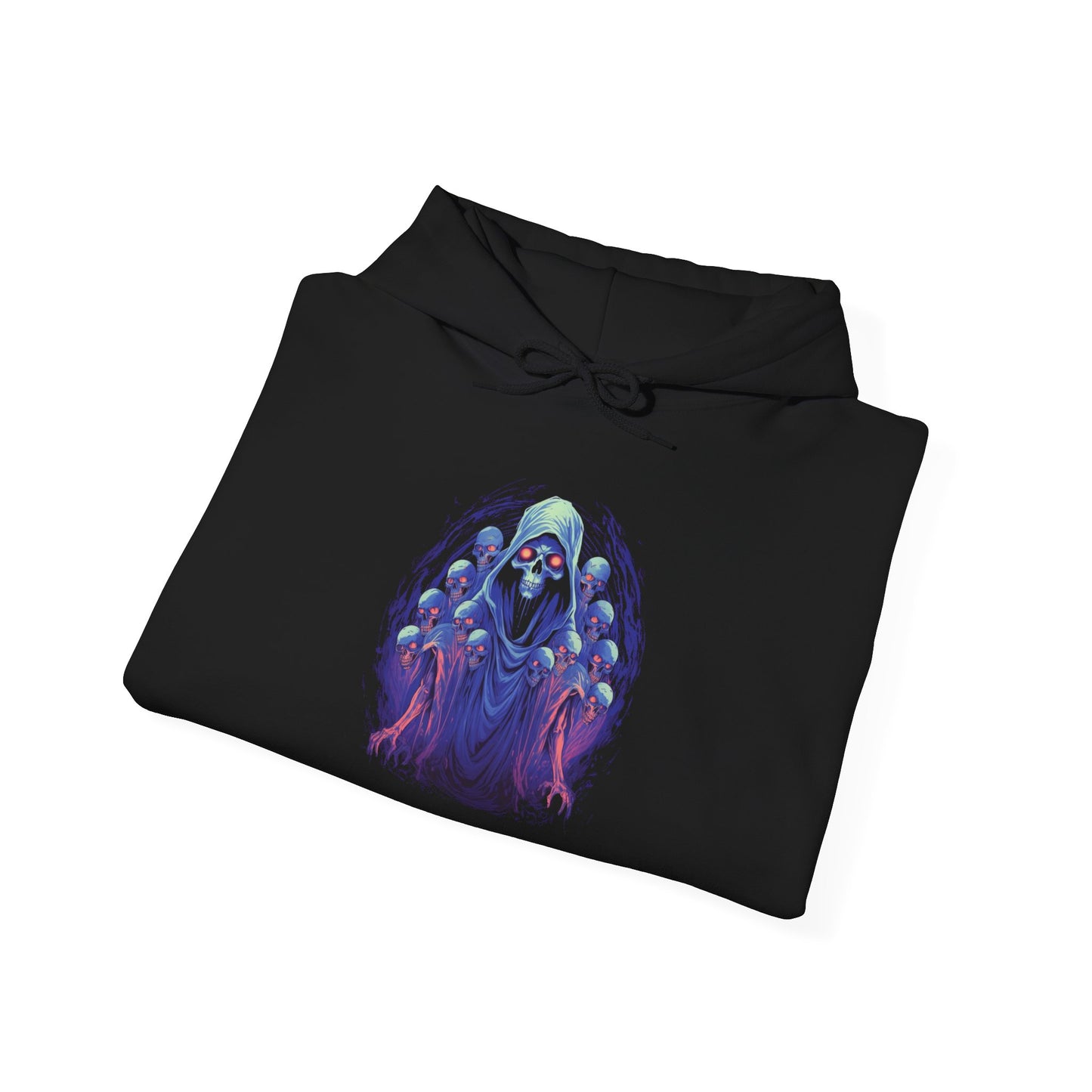 Creepy Ghost Skulls Heavy Blend™ Hooded Sweatshirt