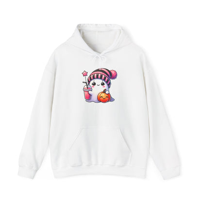 Cute Ghost w/Pumpkins Heavy Blend™ Hooded Sweatshirt