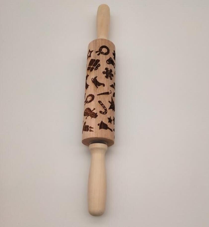 Decorative Embossed Rolling Pins for Baking