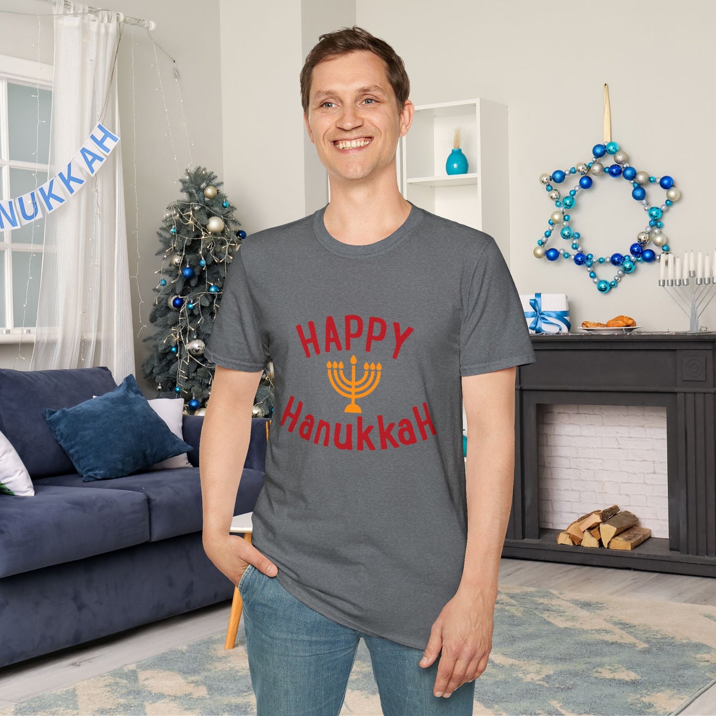 Happy Hanukkah Adult T-shirt