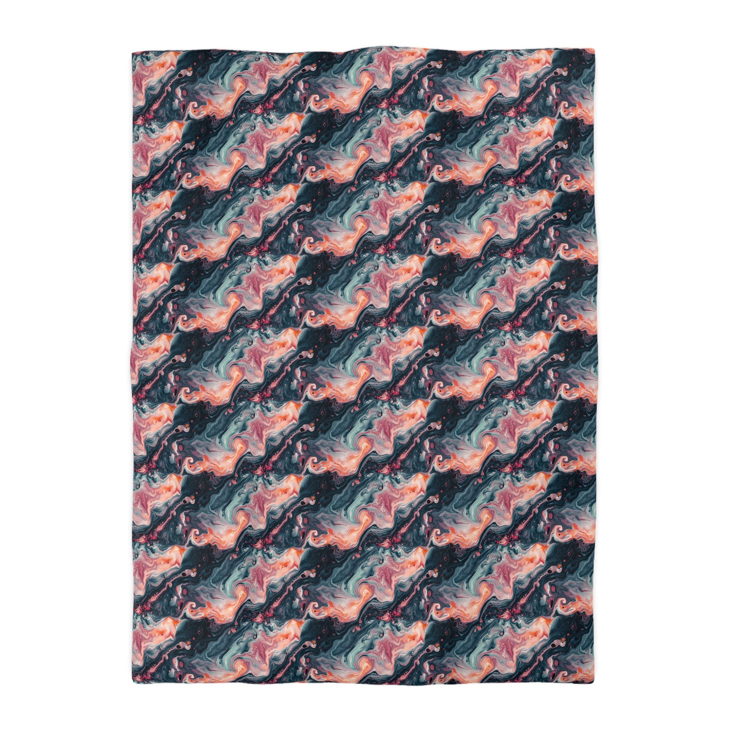 Pink Venom Marble Microfiber Duvet Cover