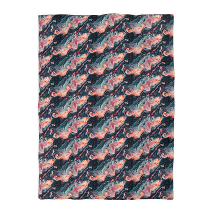 Pink Venom Marble Microfiber Duvet Cover