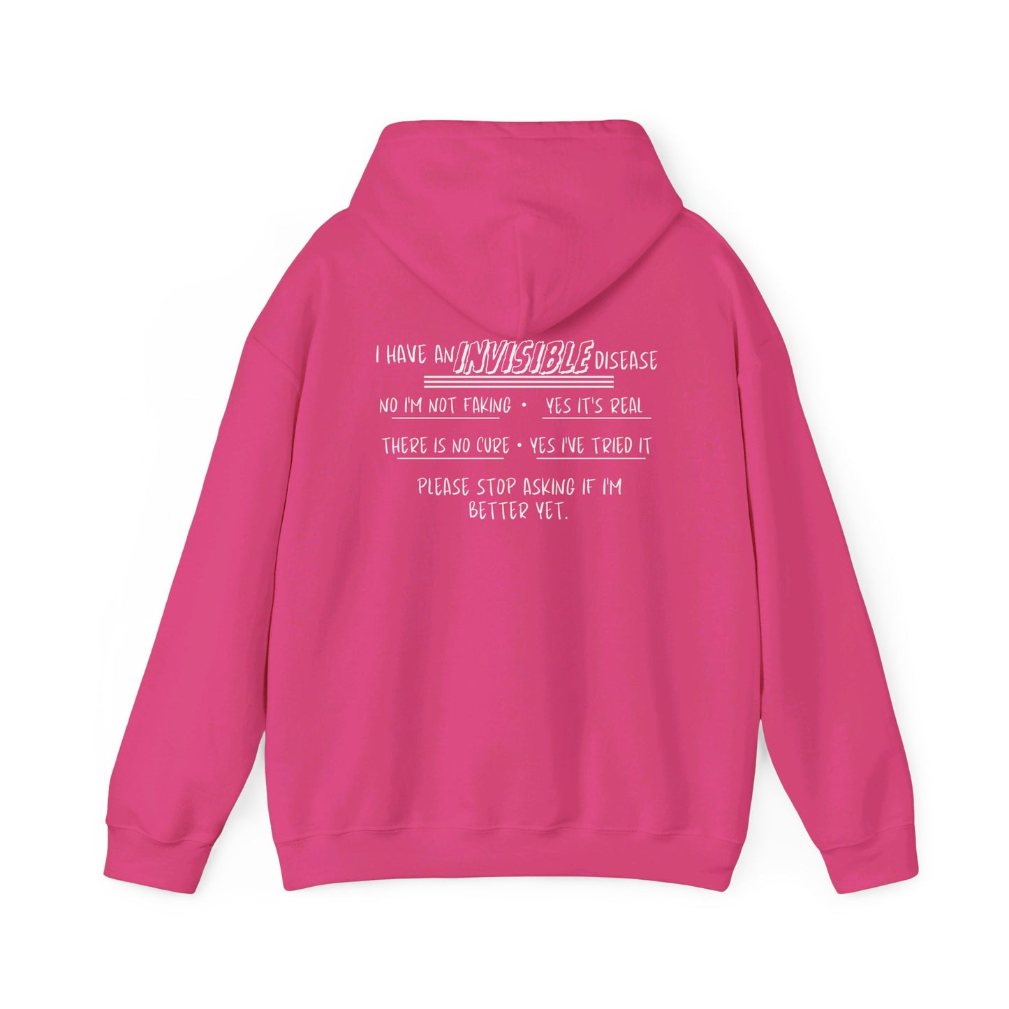 I'm An Invisible Warrior Heavy Blend™ Hooded Sweatshirt