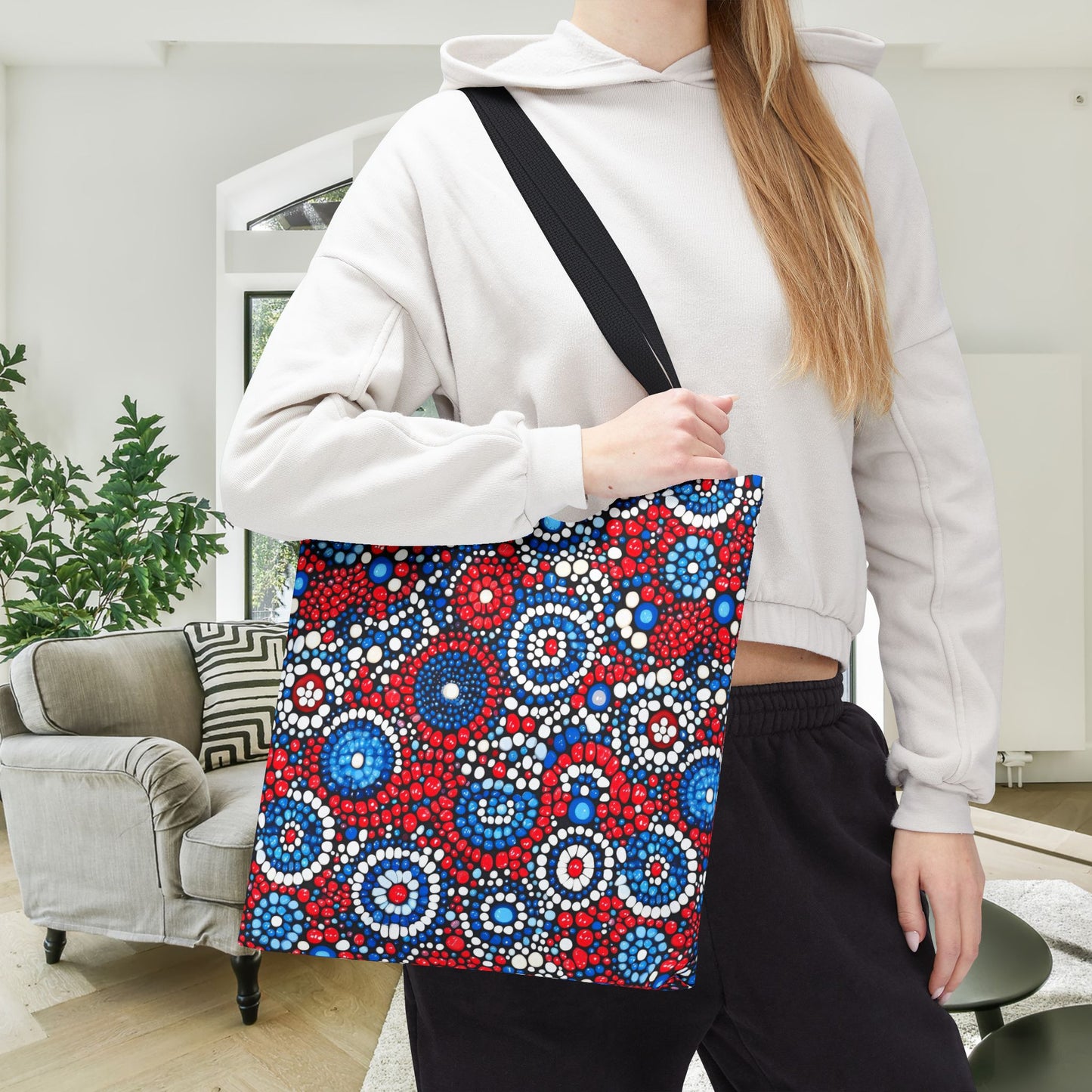 Patriot Pulse Canvas Tote Bag