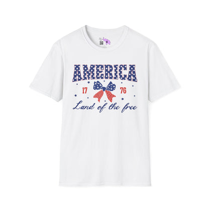 America Land of the Free 1776 Adult T-shirt