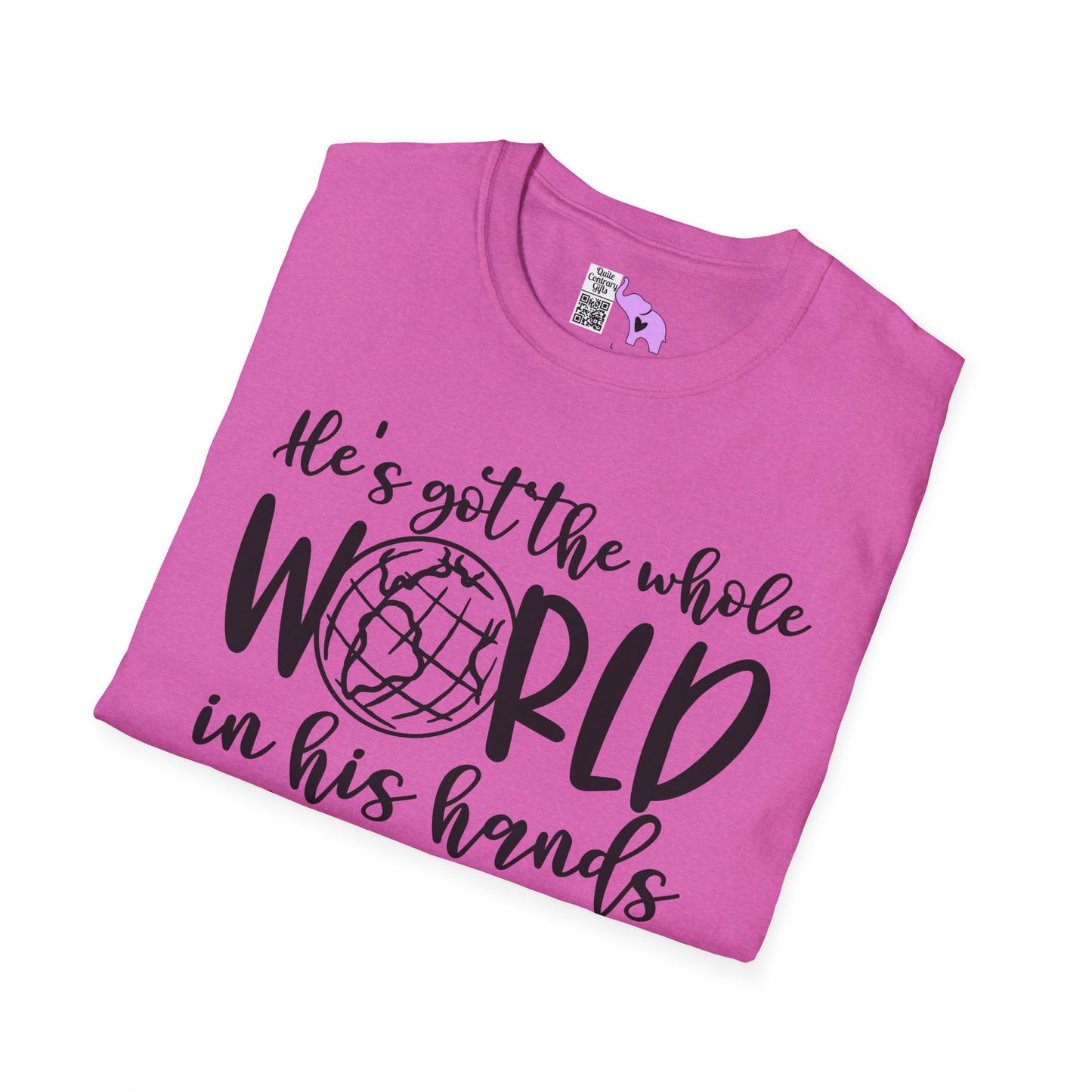 He's Got the Whole World in His Hands (2) Adult T-shirt