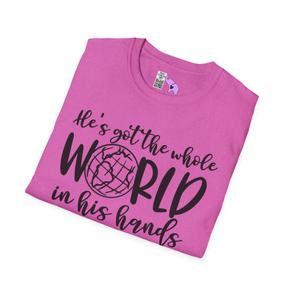 He's Got the Whole World in His Hands (2) Adult T-shirt