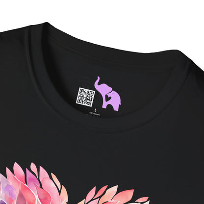 Feathery Heart Adult T-shirt