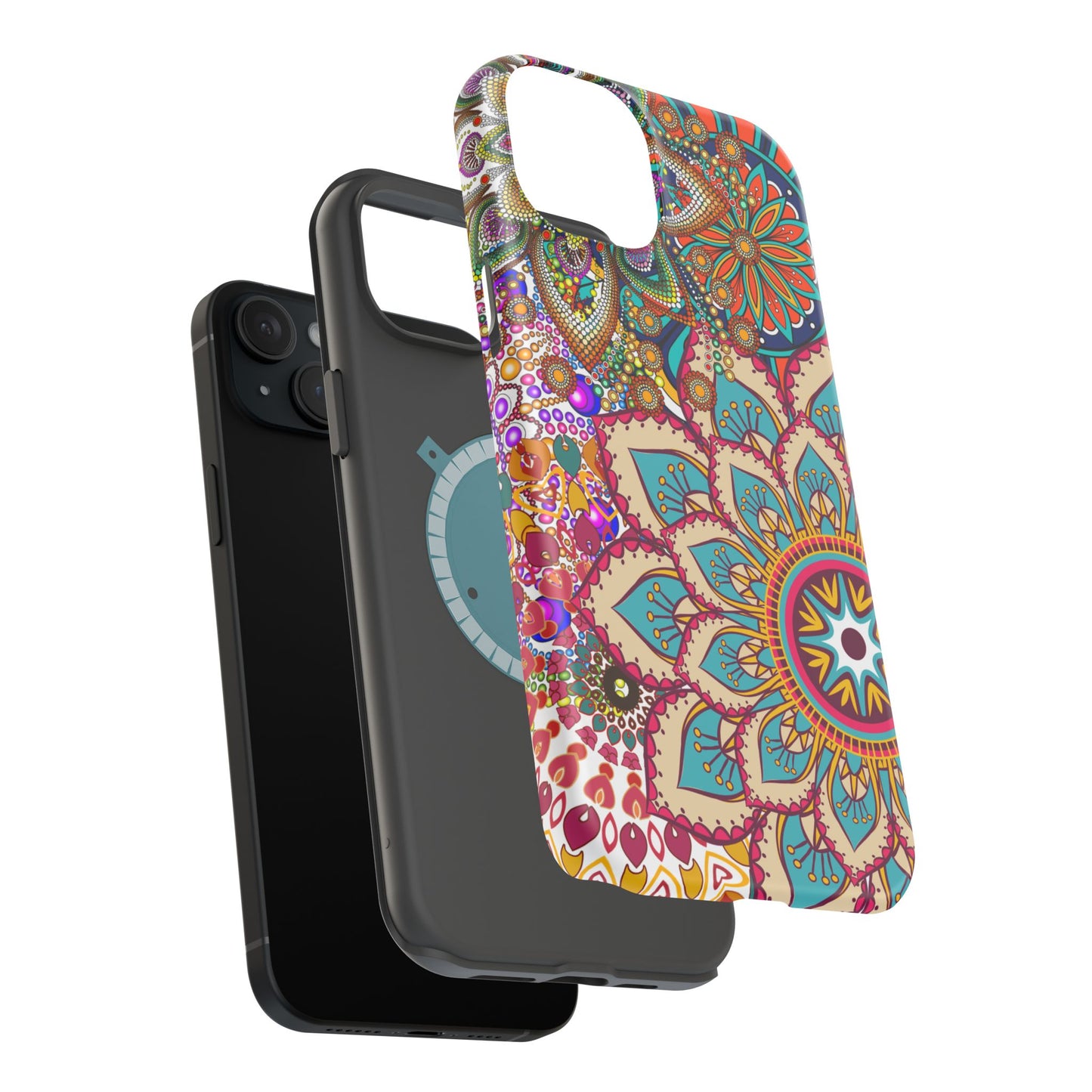 Colorful Mandala MagSafe® Compatible Tough Case for iPhone