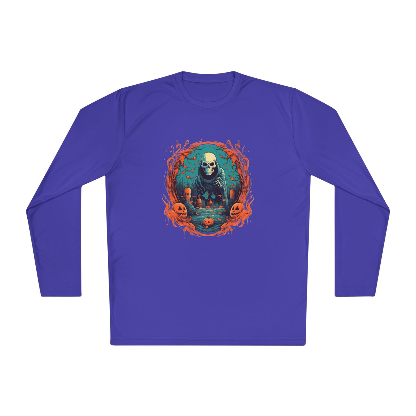 Creepy Ghost 3 Adult Long Sleeve Tee