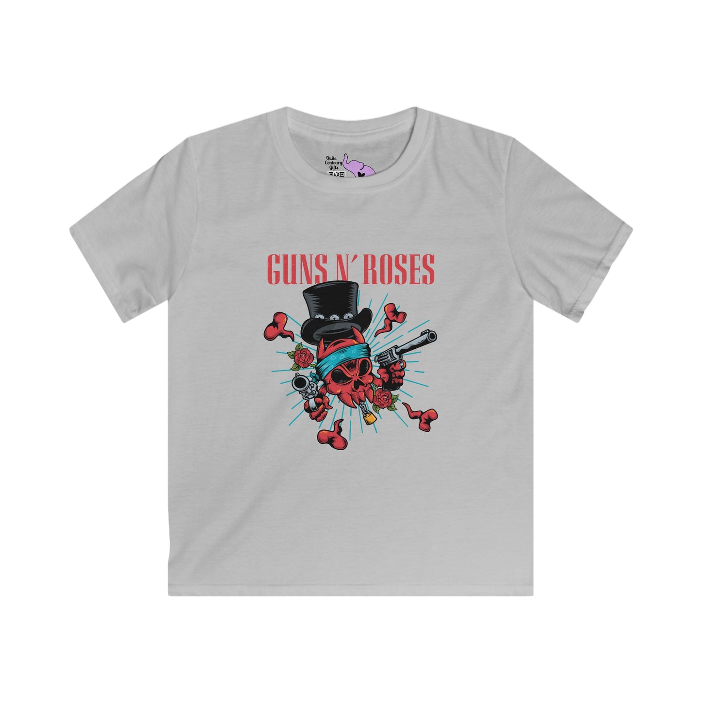 Guns N' Roses (Skull & Guns) Kids Softstyle Tee