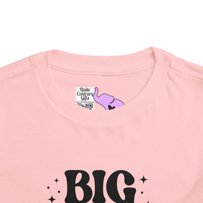 Big Sister Finally (Stars) Toddler Tee