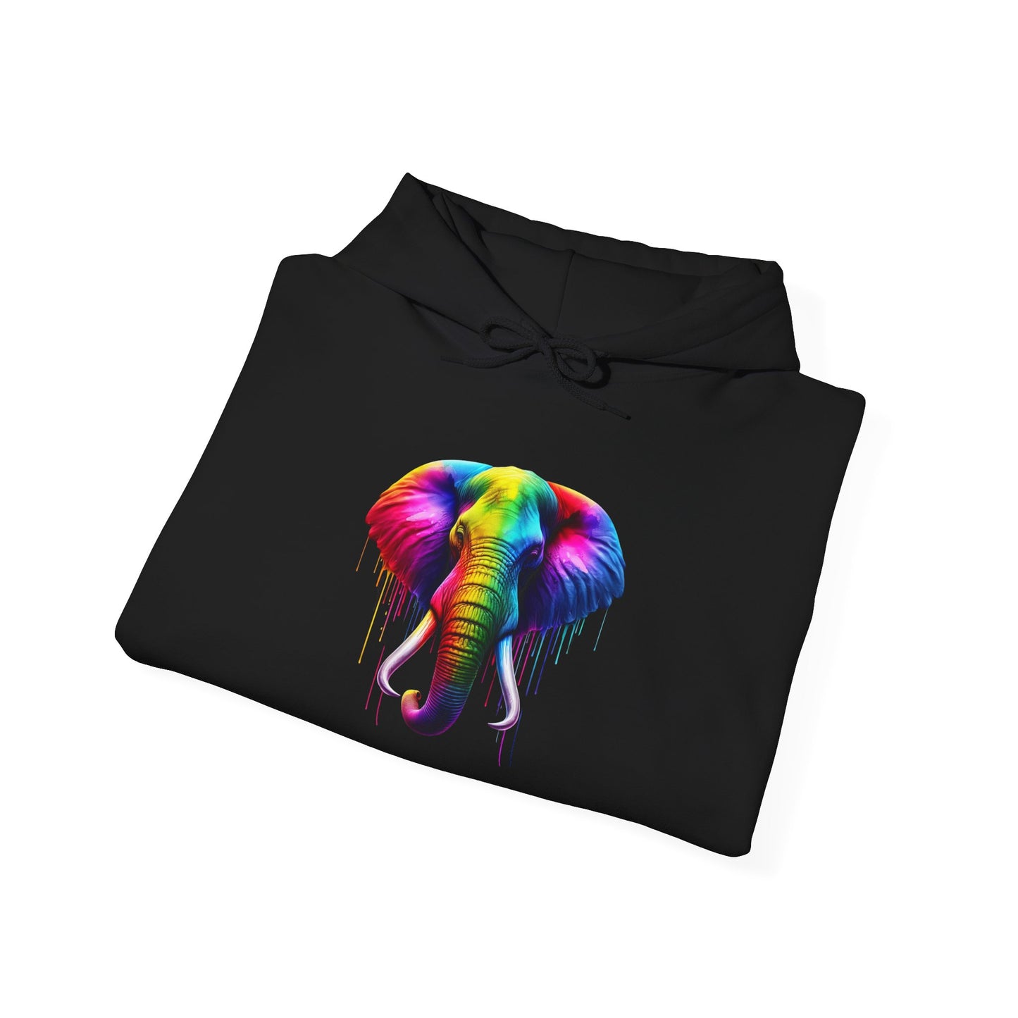 Colorful Elephant Heavy Blend™ Hooded Sweatshirt