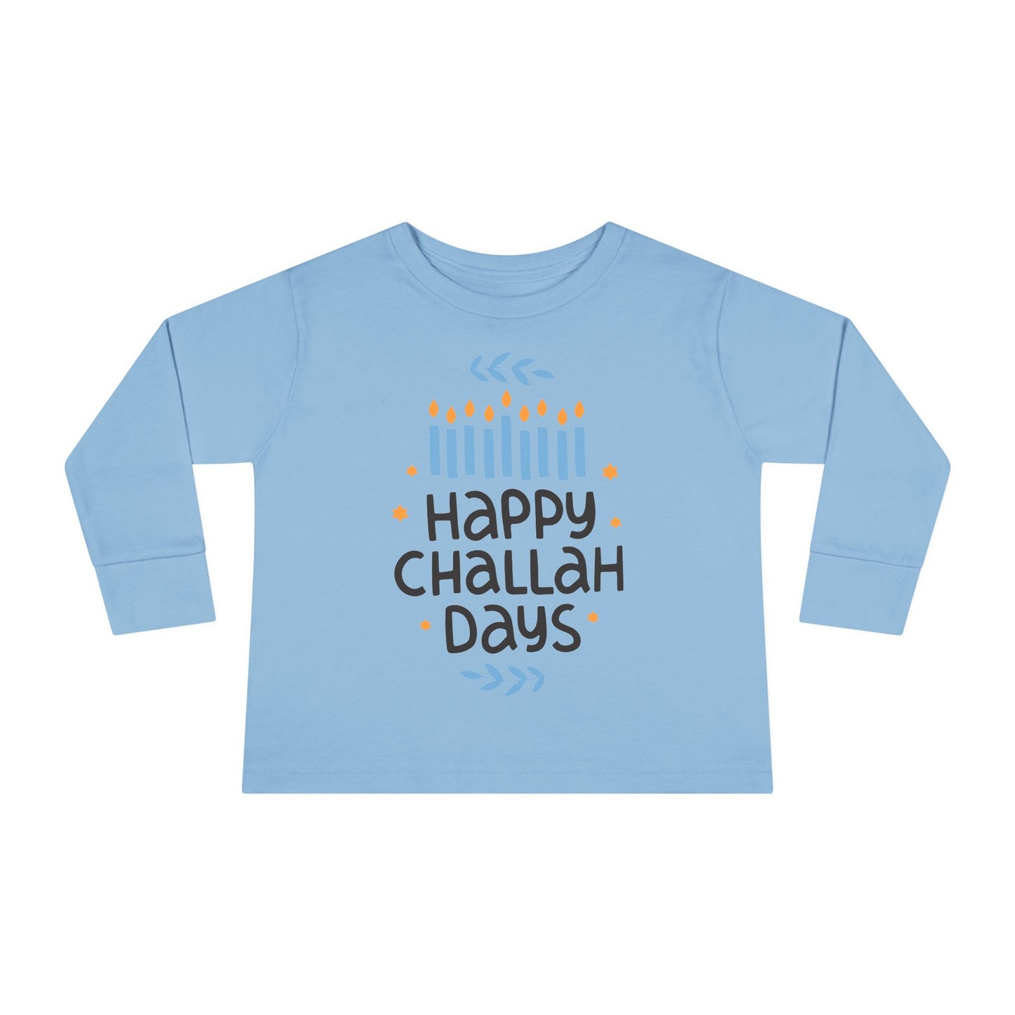 Happy Challah Days Toddler Long Sleeve Tee
