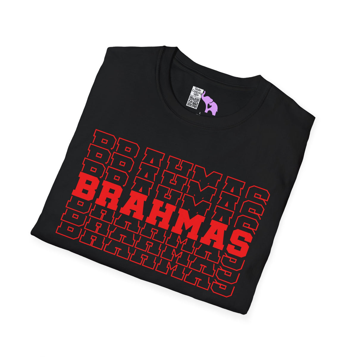 Brahmas (Stacked) Adult T-shirt