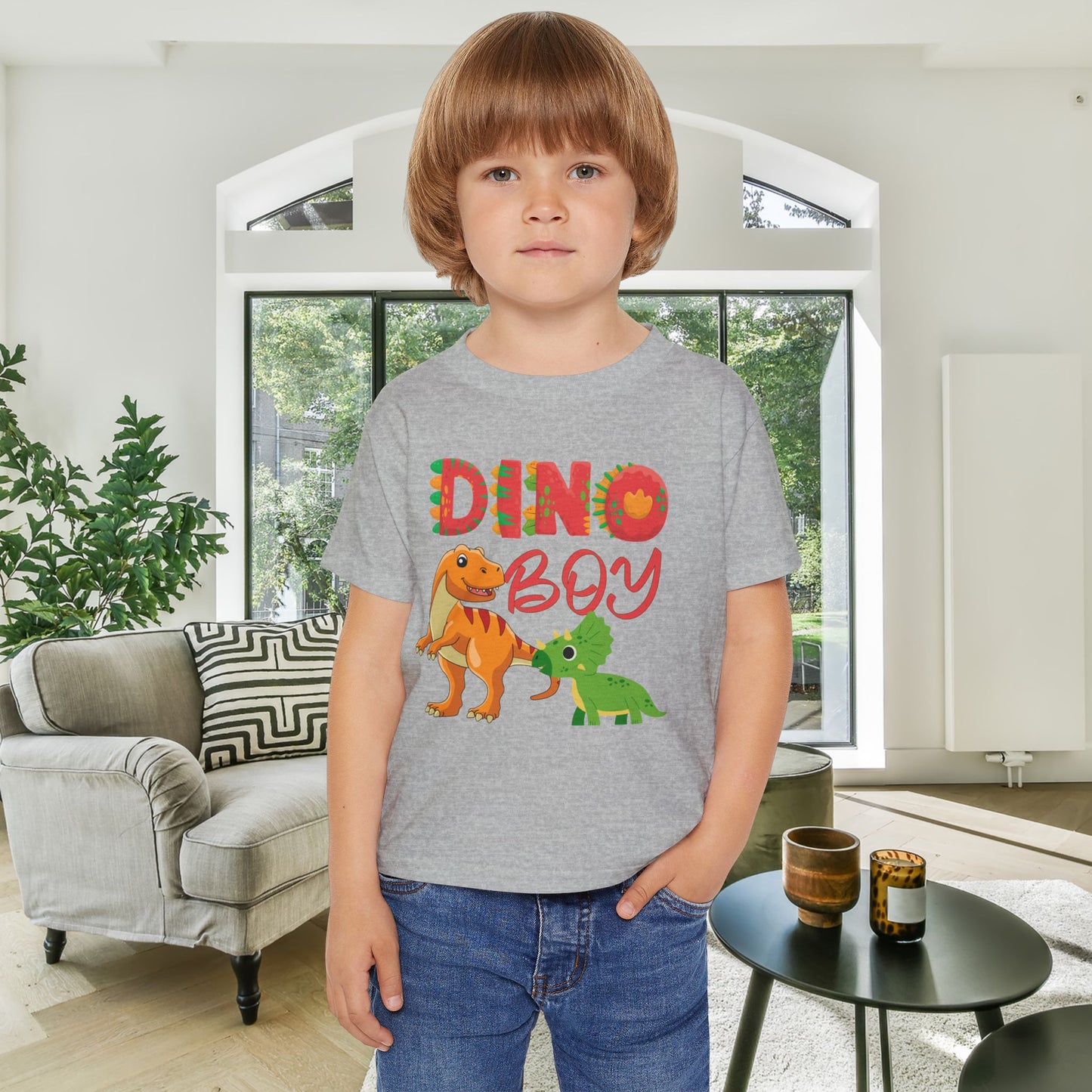 Dino Boy Heavy Cotton™ Toddler T-shirt