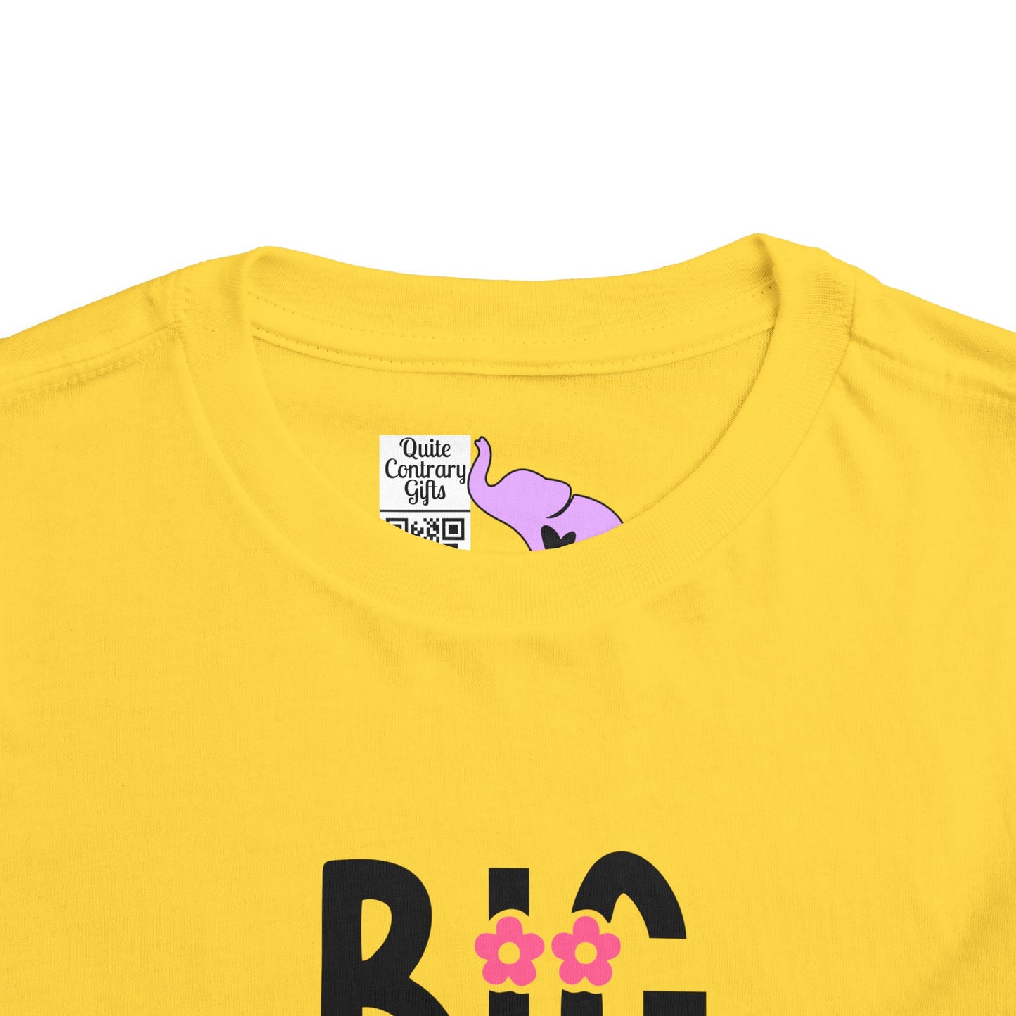 Big Sister (Pink Flowers) Toddler Tee