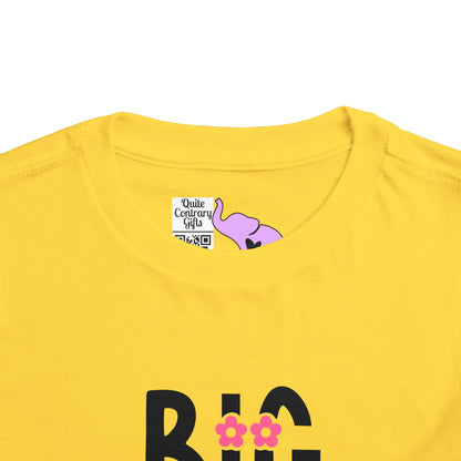 Big Sister (Pink Flowers) Toddler Tee