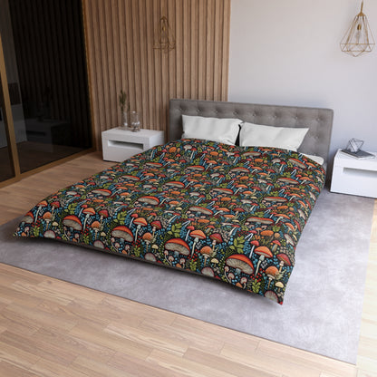 Shroom Bloom Microfiber Duvet Cover