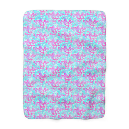 Cotton Candy Camo Fleece Blanket