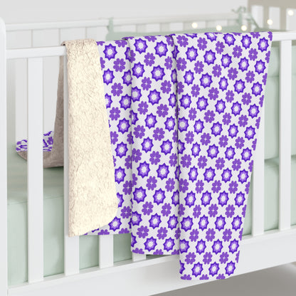Purple Prism Garden Fleece Blanket