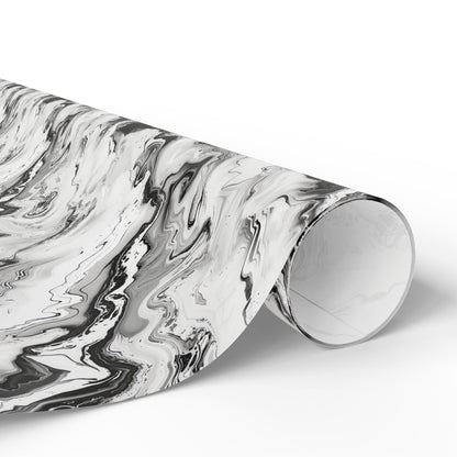 Frost Veil Marble Wrapping Paper