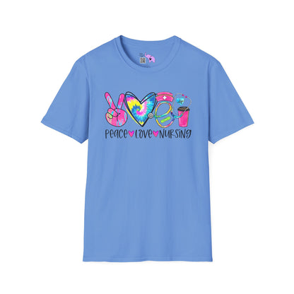 Peace Love Nursing Adult T-shirt