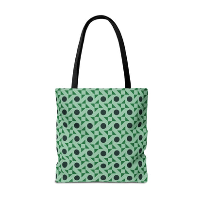 Emerald Pinwheels Canvas Tote Bag