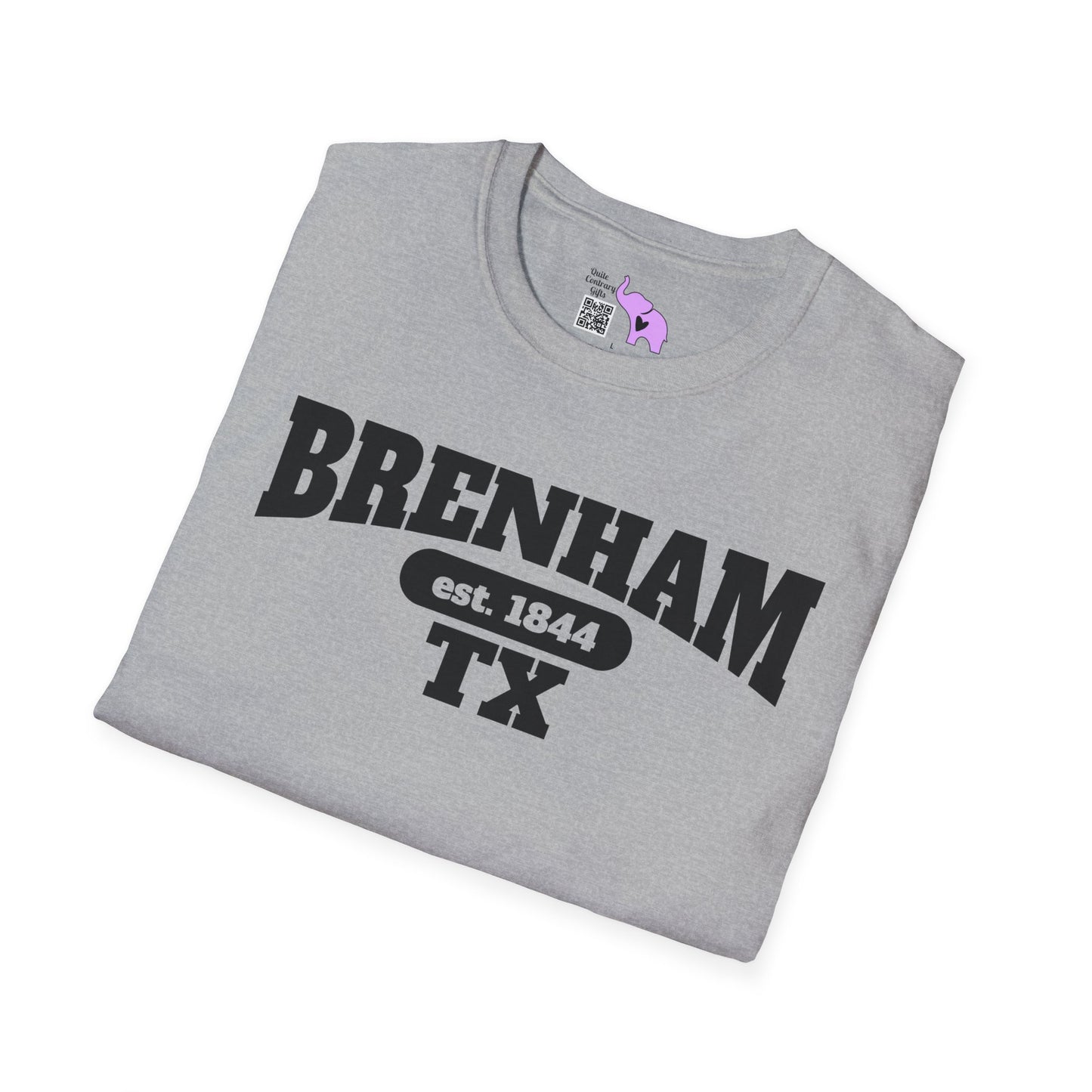 Brenham Tx Est. 1844 Adult T-shirt