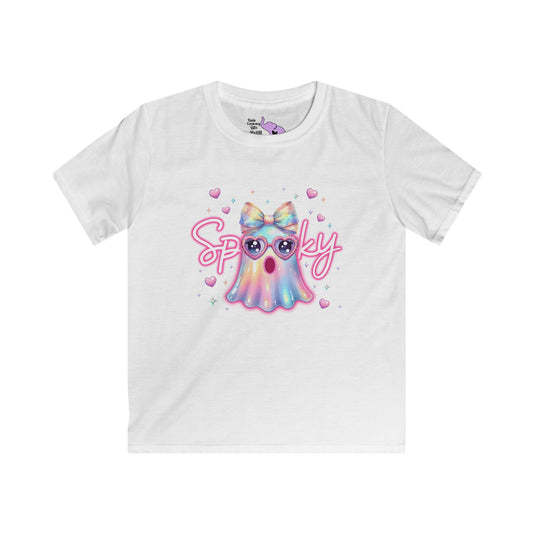 Spooky Pastel Ghost Youth Softstyle Tee