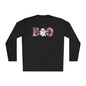 Cute Floral Boo w/Ghost Adult Long Sleeve Tee